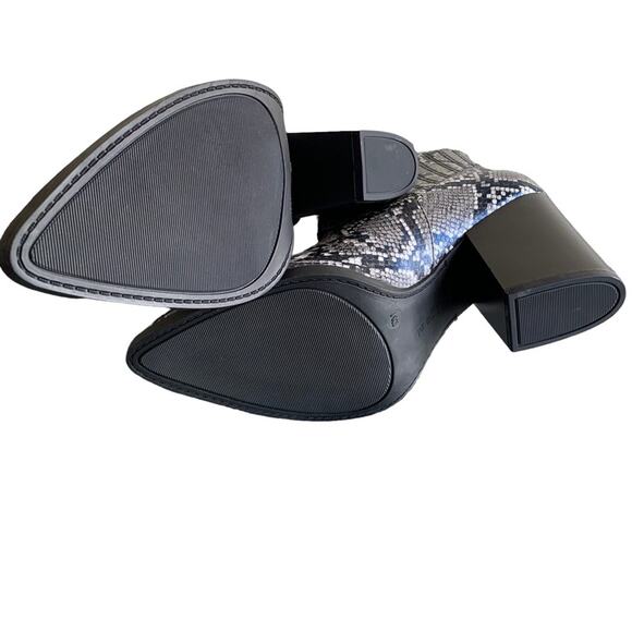Indigo Rd. Adore New Black Pointed Toe Snake Ankle Bootie Size 10 - Picture 5 of 9